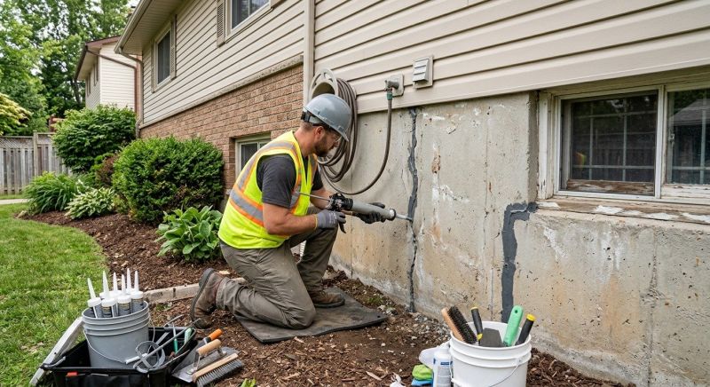 Foundation Crack Sealing