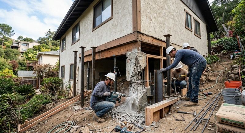 Concrete Foundation Repair in Redwood City, CA