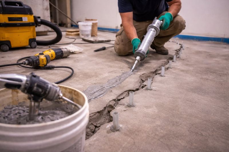 Cracked Basement Floor Repair in Oakland, CA