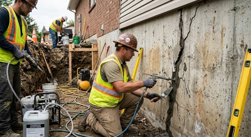 Cracked Foundation Repair in Marin County, CA