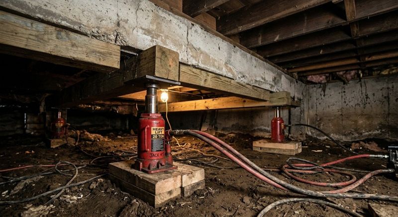 Foundation Jacking in Burlingame, CA