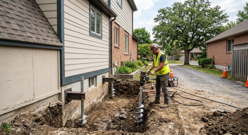 Helical Piers Installation in Oakland, CA